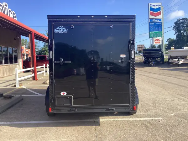 2025 Rock Solid Cargo 6' x 12' EC7212426 BLACK STOCK # 66426