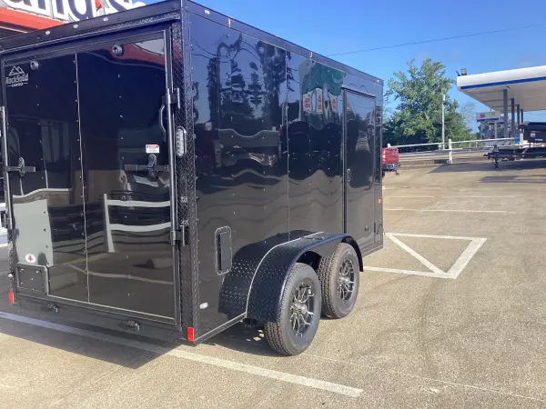 2025 Rock Solid Cargo 6' x 12' EC7212426 BLACK STOCK # 66426
