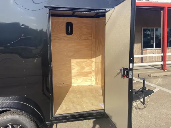2025 Rock Solid Cargo 6' x 12' EC7212426 BLACK STOCK # 66426