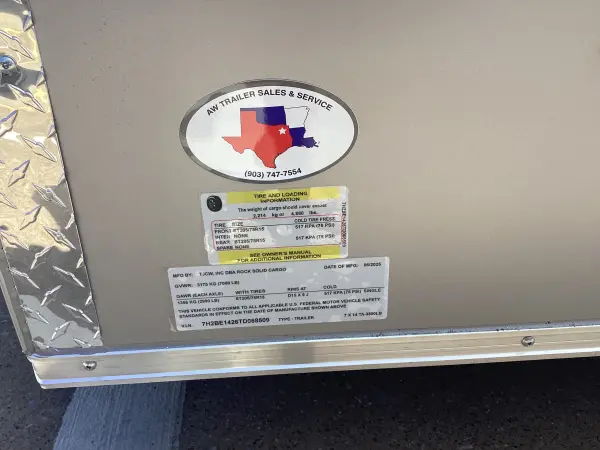 2025 Rock Solid Cargo 7 x 14 - #068509
