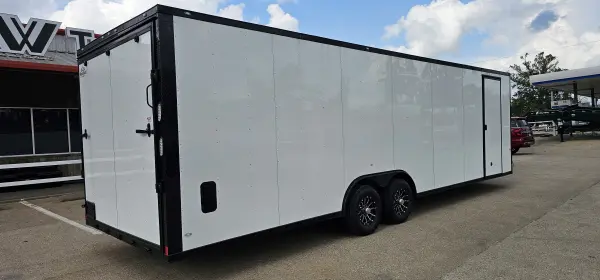 2026 Rock Solid Cargo 9' x 28' Rock Solid Cargo WHITE STOCK # 069922