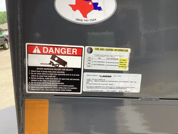 5’X10’ Lamar Dump Trailer Stock# 74485